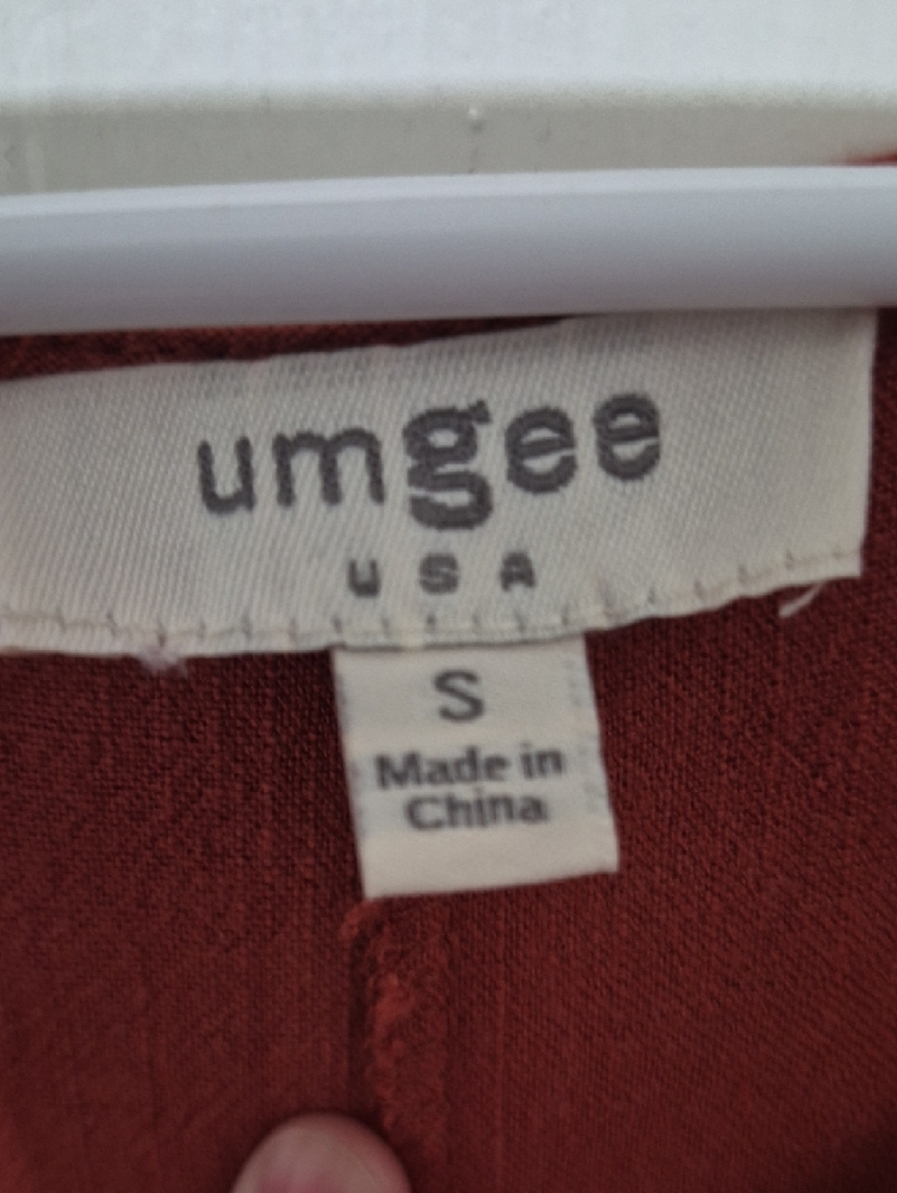 Umgee Rust Tunic with Leopard-Print Ruffle Sleeves - Picture 3 of 5